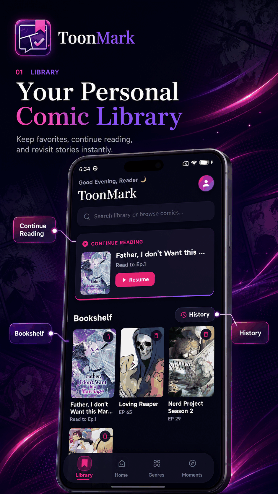 ToonMark Category Grid